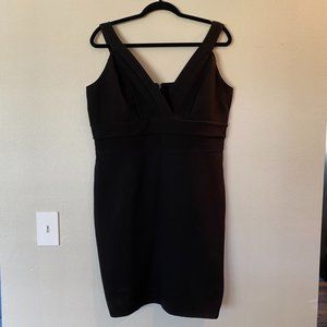 Torrid V Neck Black Bodycon Black Sleeveless Dress Size 18